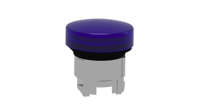 Schneider Electric - ZB4BV063 Spia LED Blu Harmony XB4, Montaggio a Pannello - Resistente, IP69K, per Industria e Ambienti Difficili.