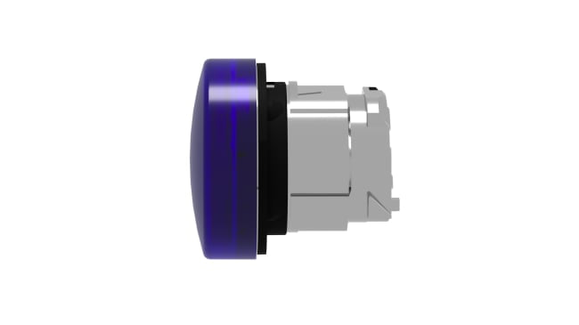 Schneider Electric - ZB4BV063 Spia LED Blu Harmony XB4, Montaggio a Pannello - Resistente, IP69K, per Industria e Ambienti Difficili.