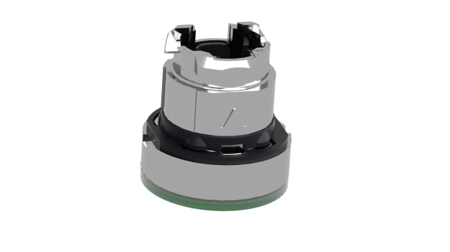 Testa Pulsante Ritorno a Molla Harmony XB4 Schneider Electric ZB4BW333 - Verde, Metallo, IP69K, Ø22mm, per Applicazioni Industriali
