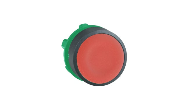 Testa Pulsante Schneider Electric ZB5AA4 Harmony XB5, Rosso, Ritorno a Molla. Resistente IP66, ideale per pannelli di controllo.