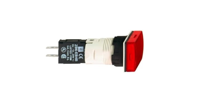 Spia LED Schneider Electric XB6DV4BB IP65 16mm Montaggio a pannello per automazione industriale.
