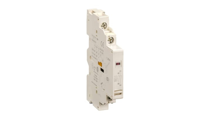 Contatto ausiliario Schneider Electric GVAD1010, 2 contatti, montaggio laterale - Ideale per circuiti sicuri e spazi ristretti, 100.000 cicli di durata meccanica.