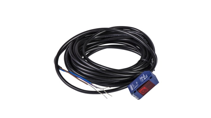 Sensore fotoelettrico Telemecanique Sensors XUM0APSAL2: rilevamento 100 mm - 10 m, uscita PNP, IP65/IP67, ideale per applicazioni industriali.