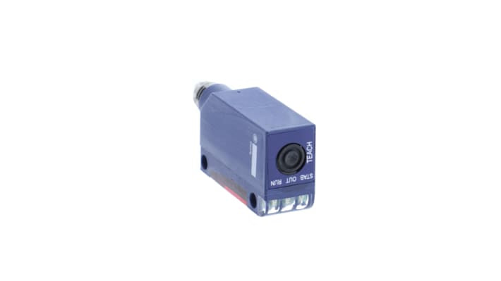 Sensore fotoelettrico rettangolare Telemecanique Sensors XUM0APSAM8, rilevamento da 100 mm a 10 m, uscita PNP, IP67.