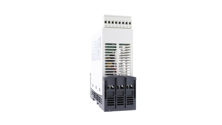 Avviatore soft-start Schneider Electric ATS01N209QN, 3 fasi, 4 kW, 415 V, IP20, dimensioni 130,7 x 45 x 145 mm.
