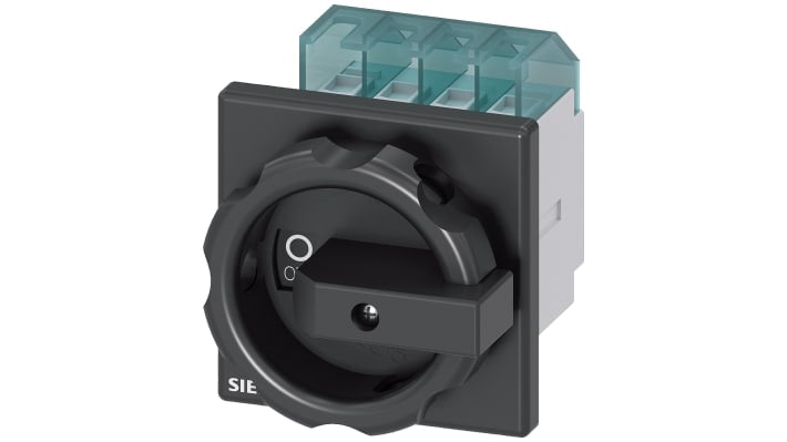 Interruttore isolante Siemens 3LD2003-0TK51 IP65 3P 16A 690V ca. Montaggio a pannello per sicurezza elettrica in motori e impianti.