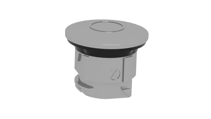 Tappo di chiusura Schneider Electric ZB4SZ3 per serie XB4, in metallo, montaggio a filo, foratura 22 mm, resistente a temperature da -40 a +70 °C.