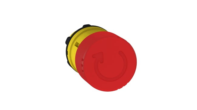 Pulsante di arresto di emergenza Schneider Electric Harmony XB5, Ø 22mm - resistente e compatto per ambienti industriali. IP69K. Ideale per vari settori.