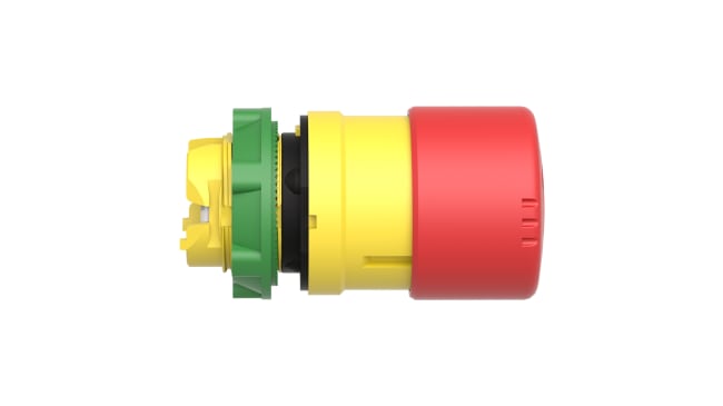 Pulsante di arresto di emergenza Schneider Electric Harmony XB5, Ø 22mm - resistente e compatto per ambienti industriali. IP69K. Ideale per vari settori.