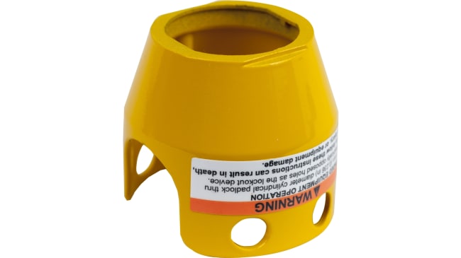 Protezione bloccabile gialla per pulsanti di emergenza XB4 e XB5 - Serie Harmony XB - ZBZ1605 Schneider Electric - Resistente all'acqua IP66.