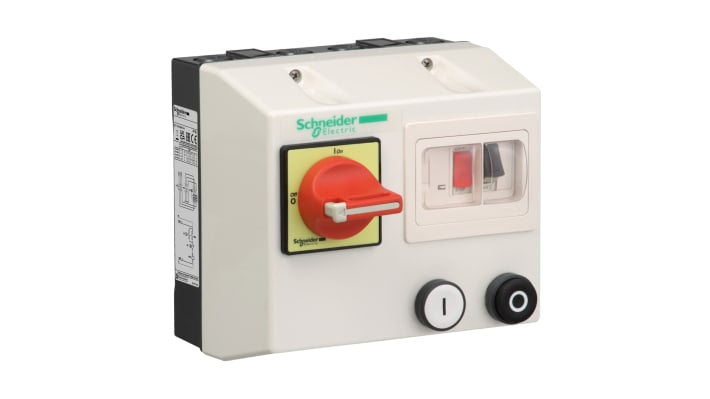 Starter DOL automatico Schneider Electric LG1K065Q710, 3 fasi, 3 kW, montaggio superficiale, dimensioni 165x175x165 mm, IP657.