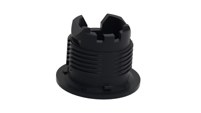 Tappo di chiusura rotondo per Serie Harmony XB4 - ZB5SZ3, plastica nera, Ø22 mm, IP69K, per ambienti industriali.
