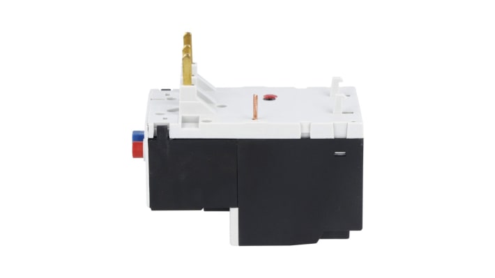 Relè di sovraccarico termico Lovato RF381000, 3 poli, 10 A, montaggio su contattori BF09-BF38, temperatura -25/+60 °C.