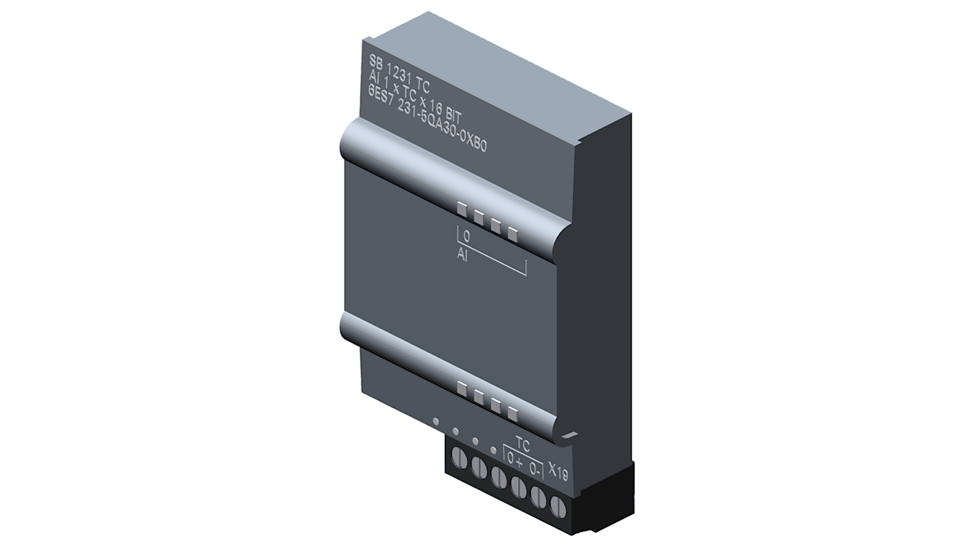 Modulo I/O PLC Siemens 6ES7231-5QA30-0XB0 per SIMATIC S7-1200 - Ingresso Analogico, Dimensioni 62 x 38 x 21 mm
