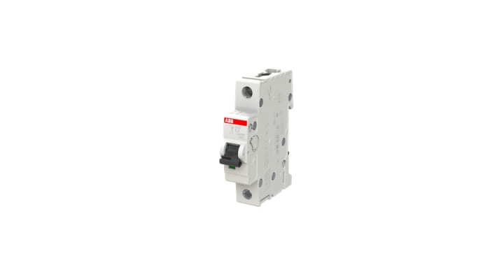 Interruttore magnetotermico unipolare ABB S201-C3, 3A, montaggio su guida DIN, dimensioni 88mm x 17.5mm x 69mm.