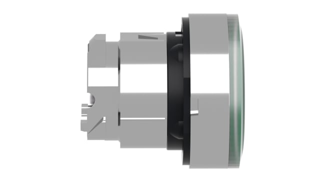 Attuatore pulsante Schneider Electric ZB4BW333S, ritorno a molla, verde, diametro 22mm, illuminato, protezione IP66/IP67/IP69K.