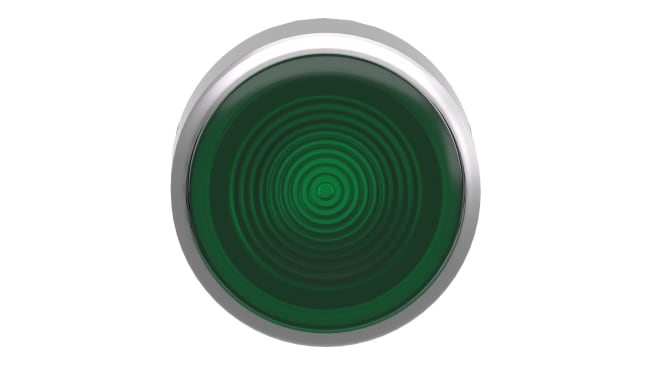 Attuatore pulsante Schneider Electric ZB4BW333S, ritorno a molla, verde, diametro 22mm, illuminato, protezione IP66/IP67/IP69K.