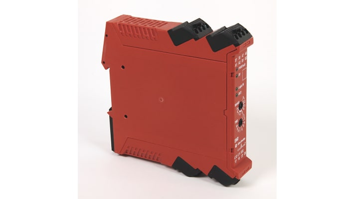 Allen Bradley Guardmaster 440R-EM4R2D, modulo d'uscita Ethernet per guida DIN, 5 uscite, dimensioni 119,4 x 113,6 x 22,5 mm.
