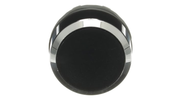 Attuatore pulsante instabile ABB, diametro foro 22 mm, colore nero, metallo, grado di protezione IP66, non illuminato.