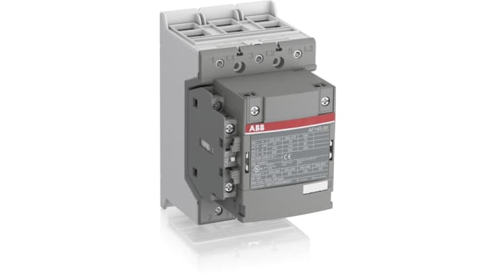 Contattore ABB 1SFL447001R1311 AF, 3 poli, 200 A, 75 kW, 230 V ca, dimensioni 90x150x126 mm, terminale a vite.