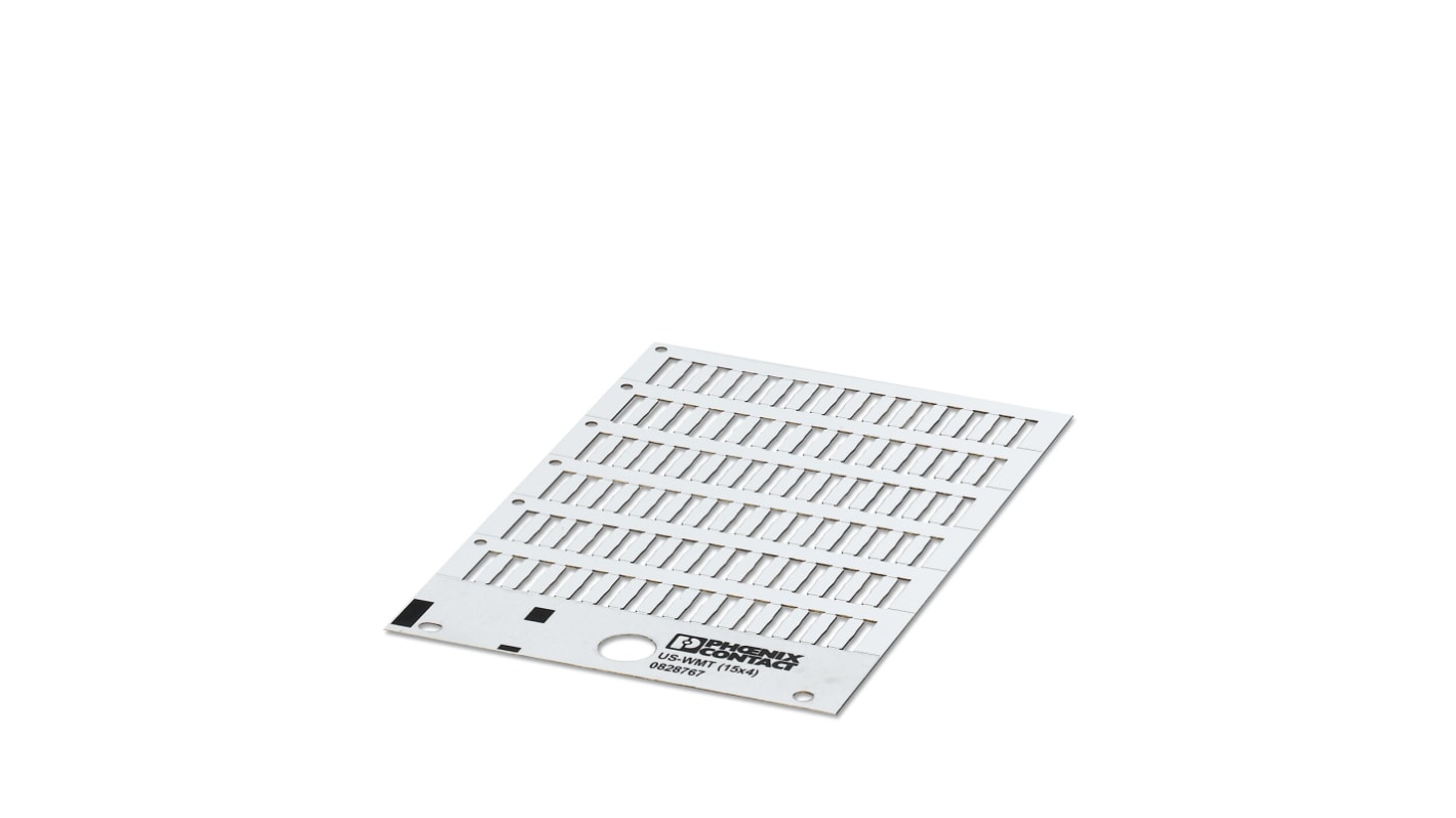 Siglacavi Phoenix Contact 0828767: marcatori vuoti per cavi da 0,6 a 50 mm. Ideali per ambienti difficili. Facili da personalizzare e installare.