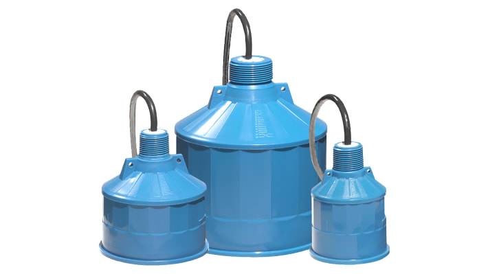 Sensore di livello a ultrasuoni Siemens 7ML1115-0CA30, gamma 0,3-10 m, IP68, frequenza 44 kHz, cavo 10 m.