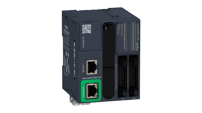 Controllore logico Schneider Electric TM221ME32TK, 32 I/O, montaggio a pannello, dimensioni 90 x 70 x 70 mm.