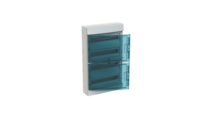 ABB 1SL1209A00, centralino Mistral65, 72 vie, 125A, custodia plastica, IP65, montaggio superficiale, dimensioni 735x430x155mm.