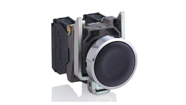 Pulsante SPDT montaggio a pannello Schneider Electric, diametro 22 mm, protezione IP66/IP67/IP69K, temperatura -40 °C a +70 °C.