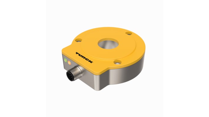 Encoder incrementale Turck Ri360P0-QR24M0-INCRX2-H1181, 1024 impulsi/giro, montaggio a flangia, diametro albero 20 mm, IP69K.