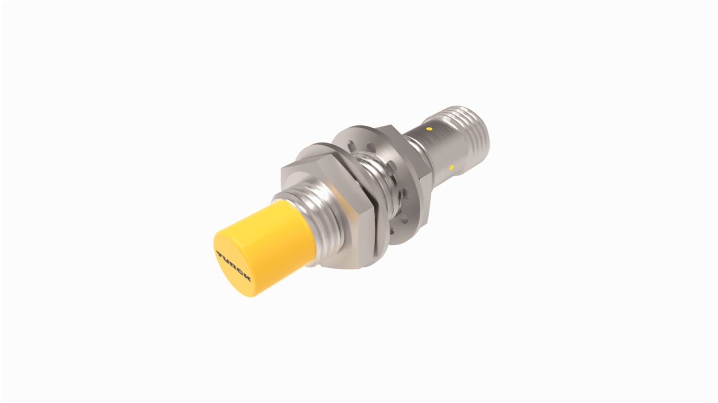 Sensore di prossimità cilindrico NPN Turck Ni8U-M12-AN6X-H1141, rilevamento 8 mm, IP67, montaggio non a filo, temperatura -30/+85 °C.