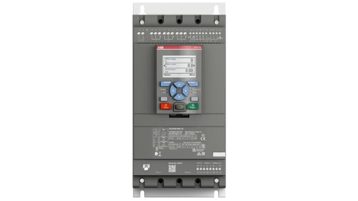 ABB 1SFA898103R7000, avviatore soft-start 3 fasi, potenza 18,5 kW, corrente 30 A, dimensioni 150x194x314 mm, grado di protezione IP20.