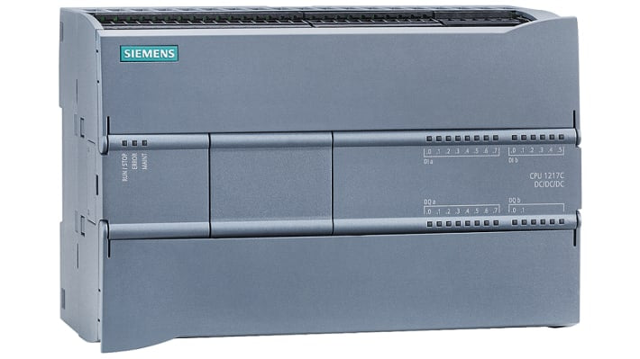 CPU PLC Siemens SIMATIC S7-1200, 14 ingressi digitali, 10 uscite, Ethernet. Codice 6ES7217-1AG40-0XB0. Soluzione affidabile per automazione industriale.