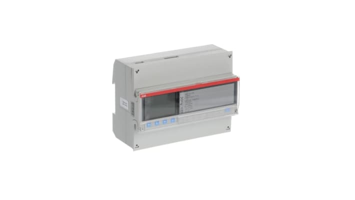 Contatore di energia trifase ABB 2CMA170520R1000, LCD, montaggio su guida DIN, precisione classe 1, 80 A, 57,7-288 V.