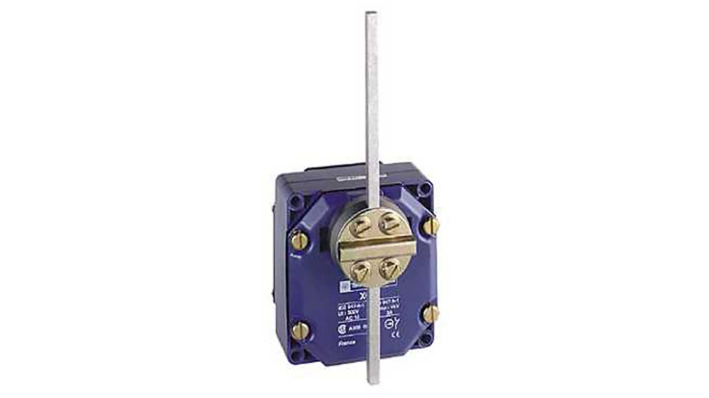 Interruttore di fine corsa Telemecanique Sensors XCRA11, leva NO/NC, protezione IP54, dimensioni 95mm x 85mm x 53mm.