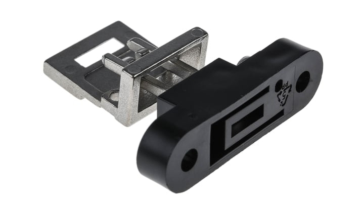 Attuatore semi-flessibile Allen Bradley Guardmaster 440K-A21030 in acciaio inox, progettato per interruttori di sicurezza in spazi ristretti.