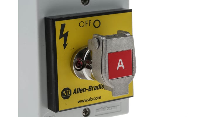 Interruttore di interblocco di sicurezza Allen Bradley Guardmaster 440T-MRKSE110A, custodia in acciaio inox, 2 contatti NA e 2 NC, grado di protezione IP65.
