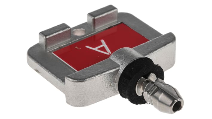 Interruttore a chiave bloccato Allen Bradley Guardmaster 440T-AKEYE100A in acciaio inox, resistente alle intemperie e manomissioni.