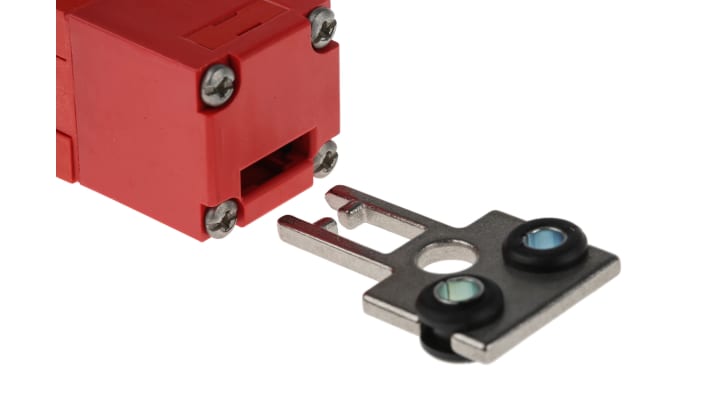 Interruttore di interblocco di sicurezza Allen Bradley Guardmaster 440K-E33080, 2NC, IP67, dimensioni 75x25x29mm, attuatore incluso.