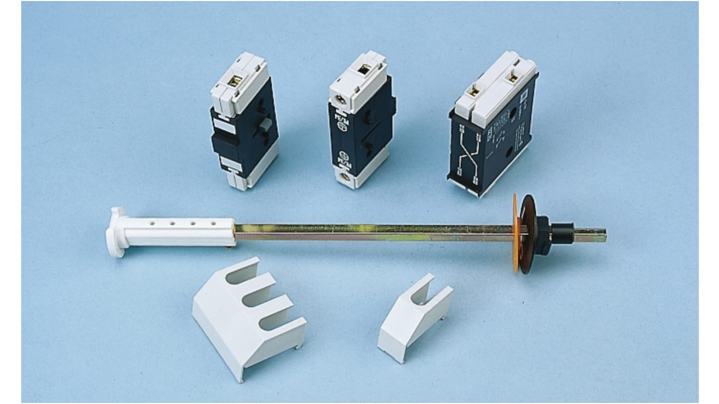 Piastra Schneider Electric KZ72 per sezionatori KZ74, accessorio della gamma Vario, per montaggio su unità ausiliaria.