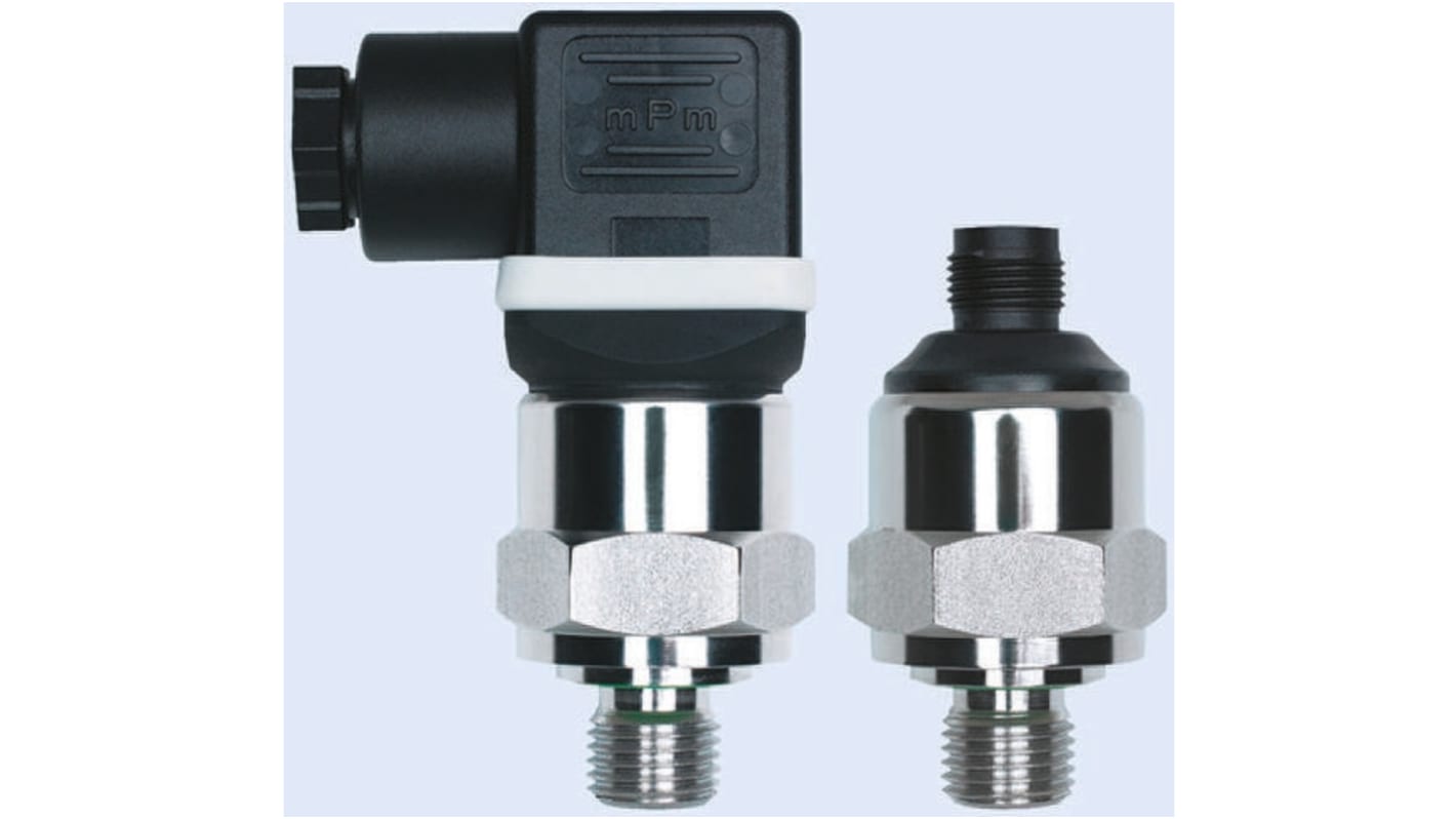 Sensore di pressione Jumo 401001/000, 4bar max, in acciaio INOX AISI 303, uscita 4-20 mA, grado di protezione IP65/IP67.