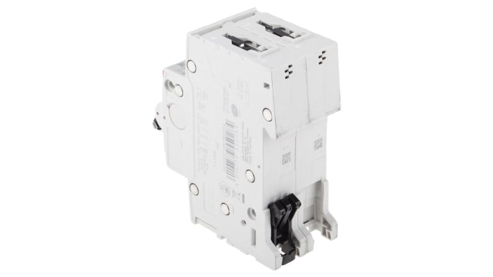 Interruttore magnetotermico ABB S202M-C10, 2P 10A, montaggio su guida DIN, dimensioni 35x88x76 mm, grado di protezione IP20.