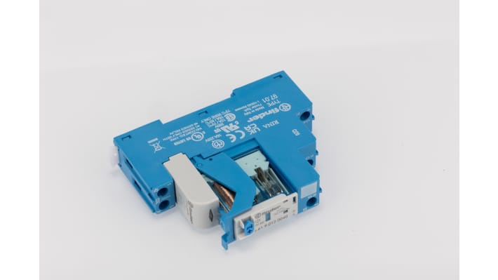 Finder Relè d'interfaccia 4C, bobina 12V cc, contatti SPDT, dimensioni 81 x 15.8 x 64.6 mm, per guida DIN.