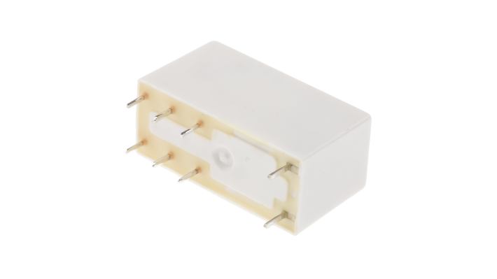 Finder 41.52.9.048.0010, relè DPDT per circuito stampato, 48V cc, 8A, dimensioni 15,7 x 12,5 x 29 mm.