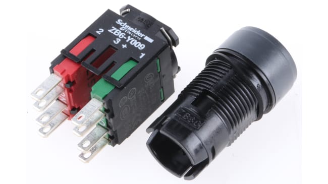 Interruttore a chiave a 2 posizioni Schneider Electric XB6AGC5B, IP65, 1 NA + 1 NC, angolo di rotazione 70 gradi.