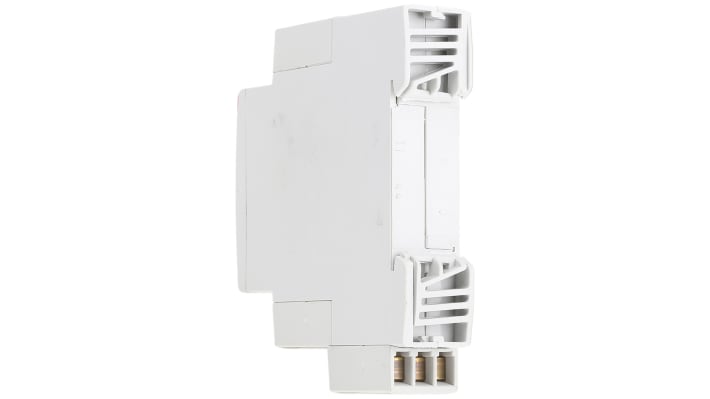 ABB Timer Relay DPDT per guida DIN, intervallo di temporizzazione 0.05 s a 100 h, contatti fino a 6 A, dimensioni 22.5 mm x 78 mm x 100 mm.