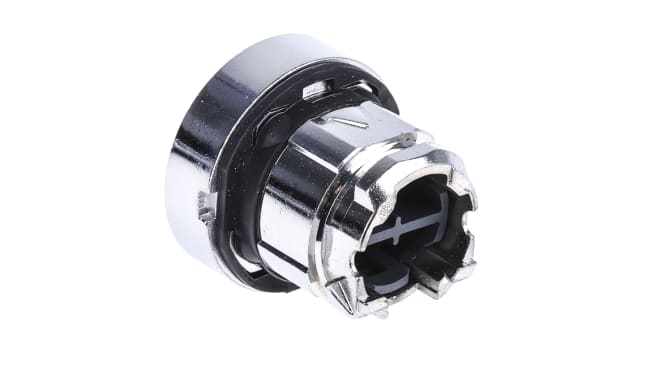 Attuatore pulsante rotondo verde Schneider Electric ZB4BA333, diametro 22mm, illuminato, protezione IP66/IP67/IP69K.