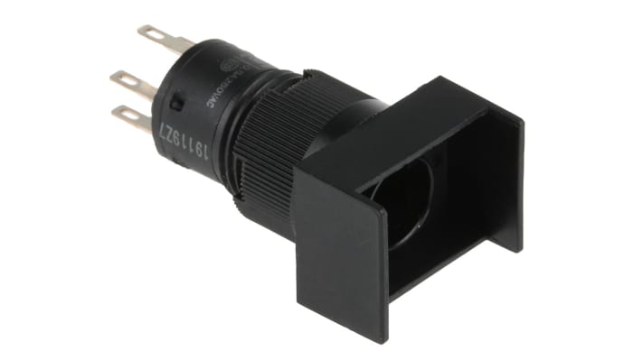 Interruttore a pulsante luminoso Omron A3CJ-7011, SPST, montaggio a pannello, diametro foratura 12 mm, grado di protezione IP40.