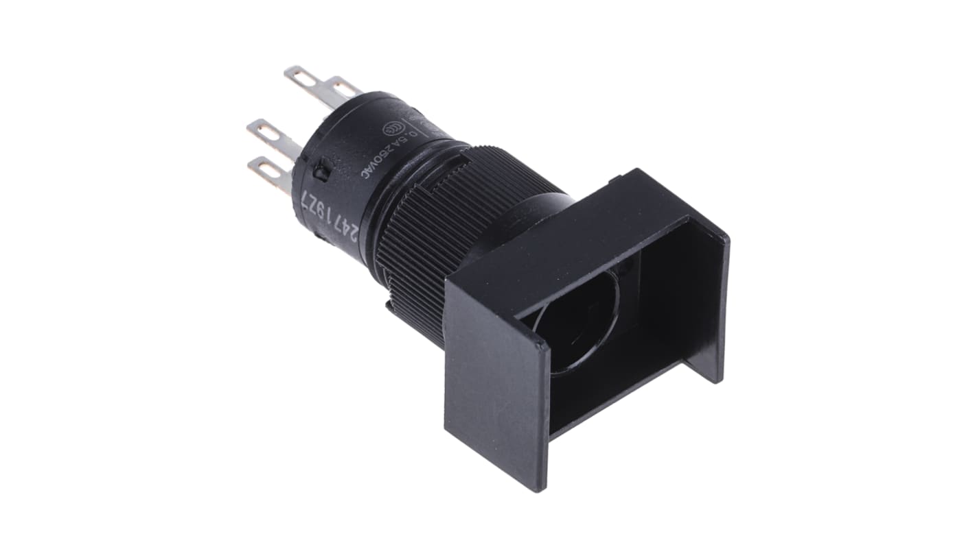 Interruttore a pulsante Omron A3CJ-7021 SPST luminoso, montaggio a pannello, diametro foratura 12 mm, 500 mA a 250 V c.a.
