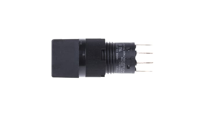 Interruttore a pulsante Omron A3CJ-7021 SPST luminoso, montaggio a pannello, diametro foratura 12 mm, 500 mA a 250 V c.a.